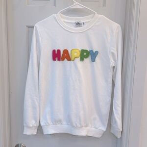 Lola & The Boys “Happy” sweatshirt size 14